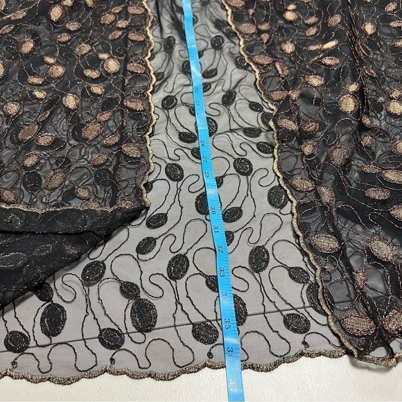 EMBROIDERED Mesh Dress Cardigan / Beach Cover Up - Picture 9 of 10